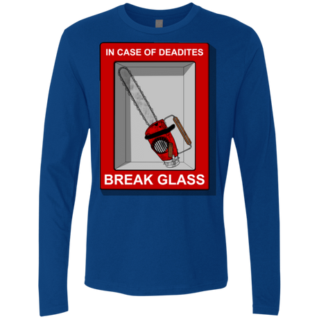 T-Shirts Royal / Small Break Glass Men's Premium Long Sleeve