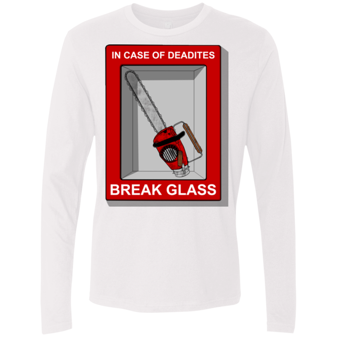 T-Shirts White / Small Break Glass Men's Premium Long Sleeve