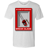 T-Shirts Heather White / Small Break Glass Men's Triblend T-Shirt
