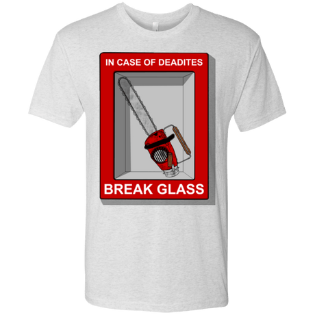 T-Shirts Heather White / Small Break Glass Men's Triblend T-Shirt