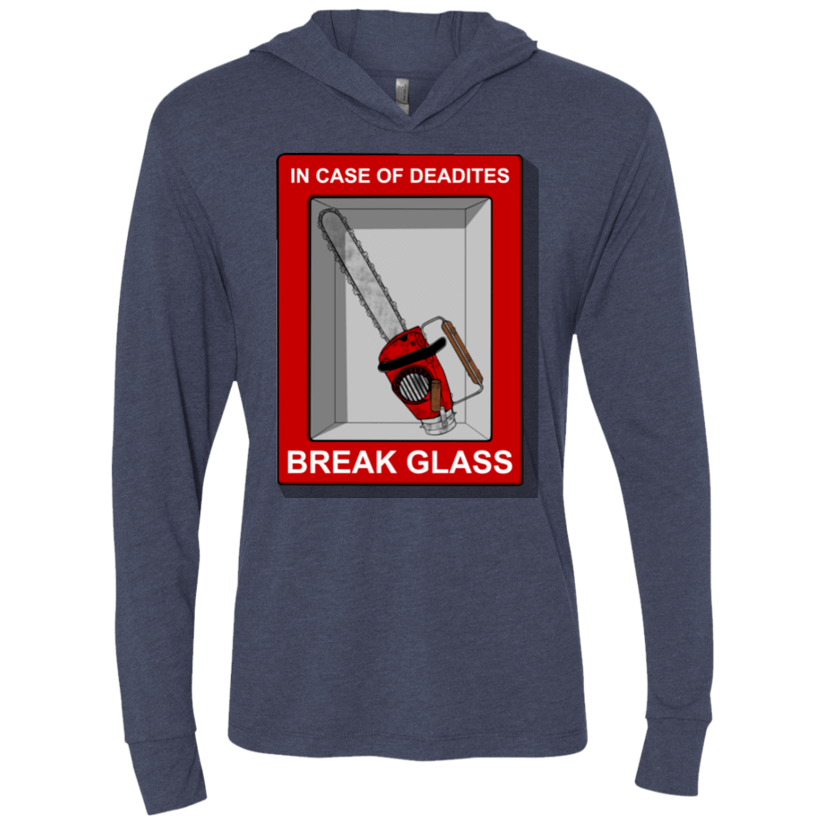 T-Shirts Vintage Navy / X-Small Break Glass Triblend Long Sleeve Hoodie Tee