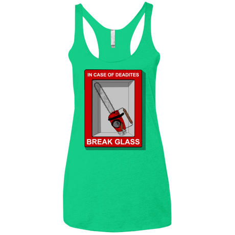 T-Shirts Envy / X-Small Break Glass Women's Triblend Racerback Tank