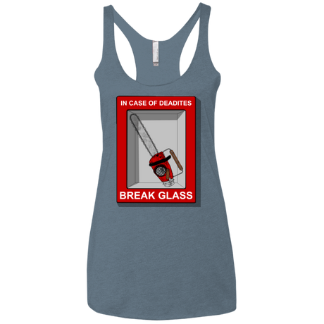 T-Shirts Indigo / X-Small Break Glass Women's Triblend Racerback Tank