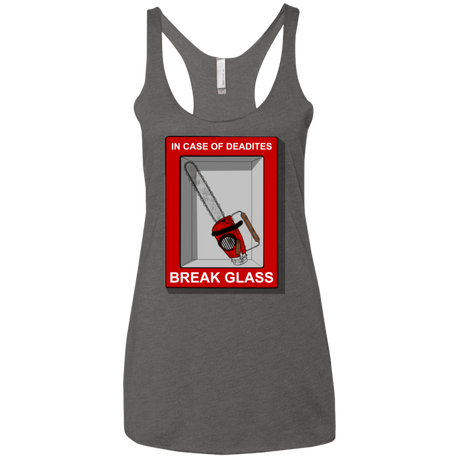 T-Shirts Premium Heather / X-Small Break Glass Women's Triblend Racerback Tank