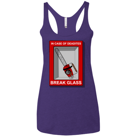 T-Shirts Purple / X-Small Break Glass Women's Triblend Racerback Tank