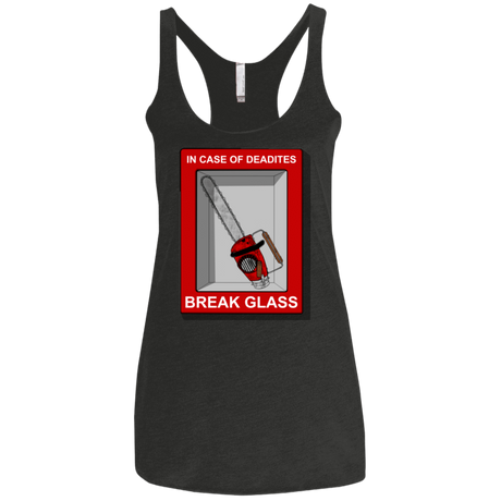 T-Shirts Vintage Black / X-Small Break Glass Women's Triblend Racerback Tank