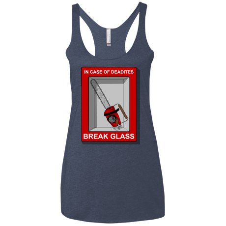 T-Shirts Vintage Navy / X-Small Break Glass Women's Triblend Racerback Tank