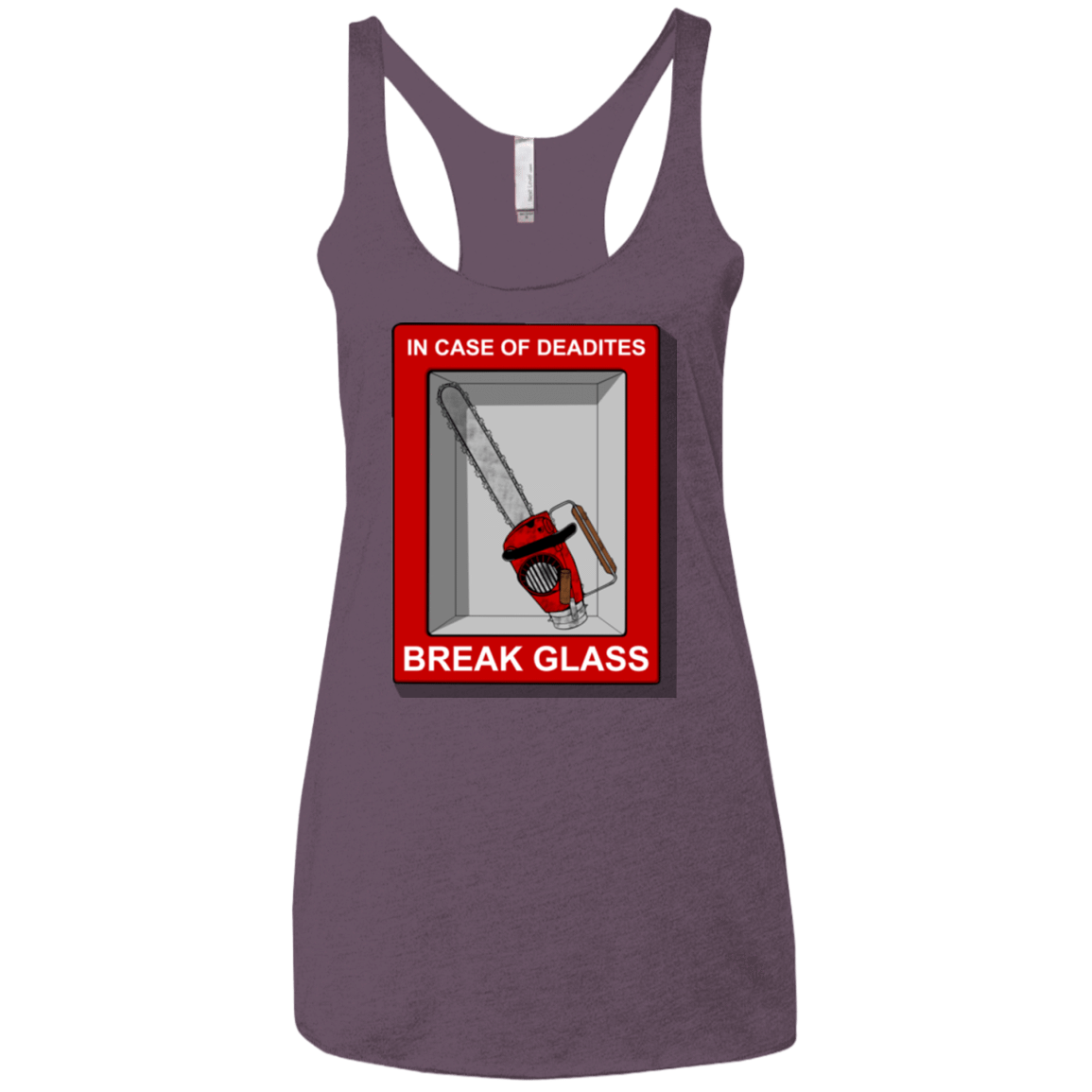 T-Shirts Vintage Purple / X-Small Break Glass Women's Triblend Racerback Tank
