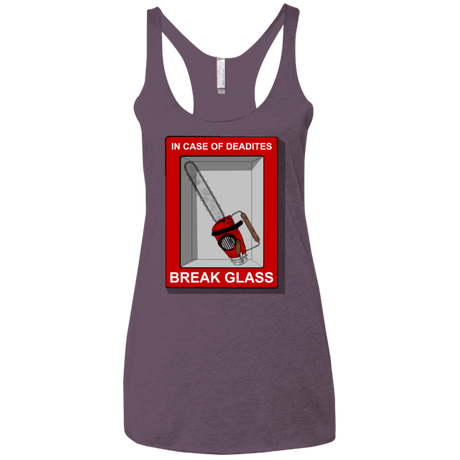 T-Shirts Vintage Purple / X-Small Break Glass Women's Triblend Racerback Tank