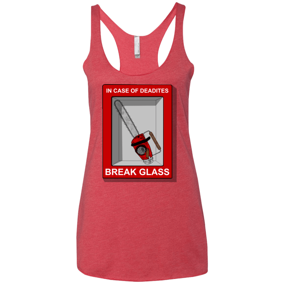 T-Shirts Vintage Red / X-Small Break Glass Women's Triblend Racerback Tank