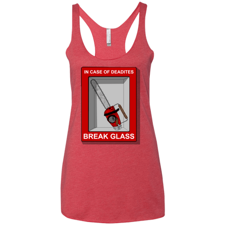 T-Shirts Vintage Red / X-Small Break Glass Women's Triblend Racerback Tank