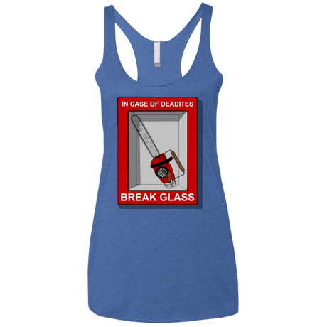 T-Shirts Vintage Royal / X-Small Break Glass Women's Triblend Racerback Tank