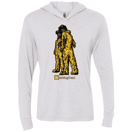 T-Shirts Heather White / X-Small BREAKING DEAD Triblend Long Sleeve Hoodie Tee
