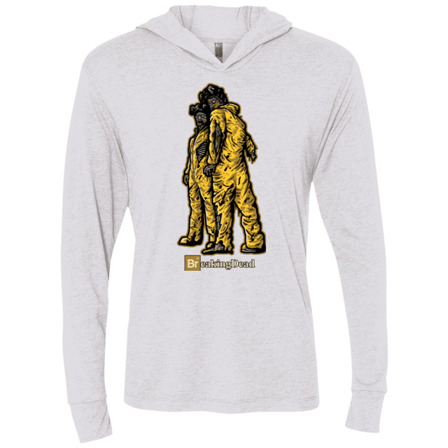 T-Shirts Heather White / X-Small BREAKING DEAD Triblend Long Sleeve Hoodie Tee