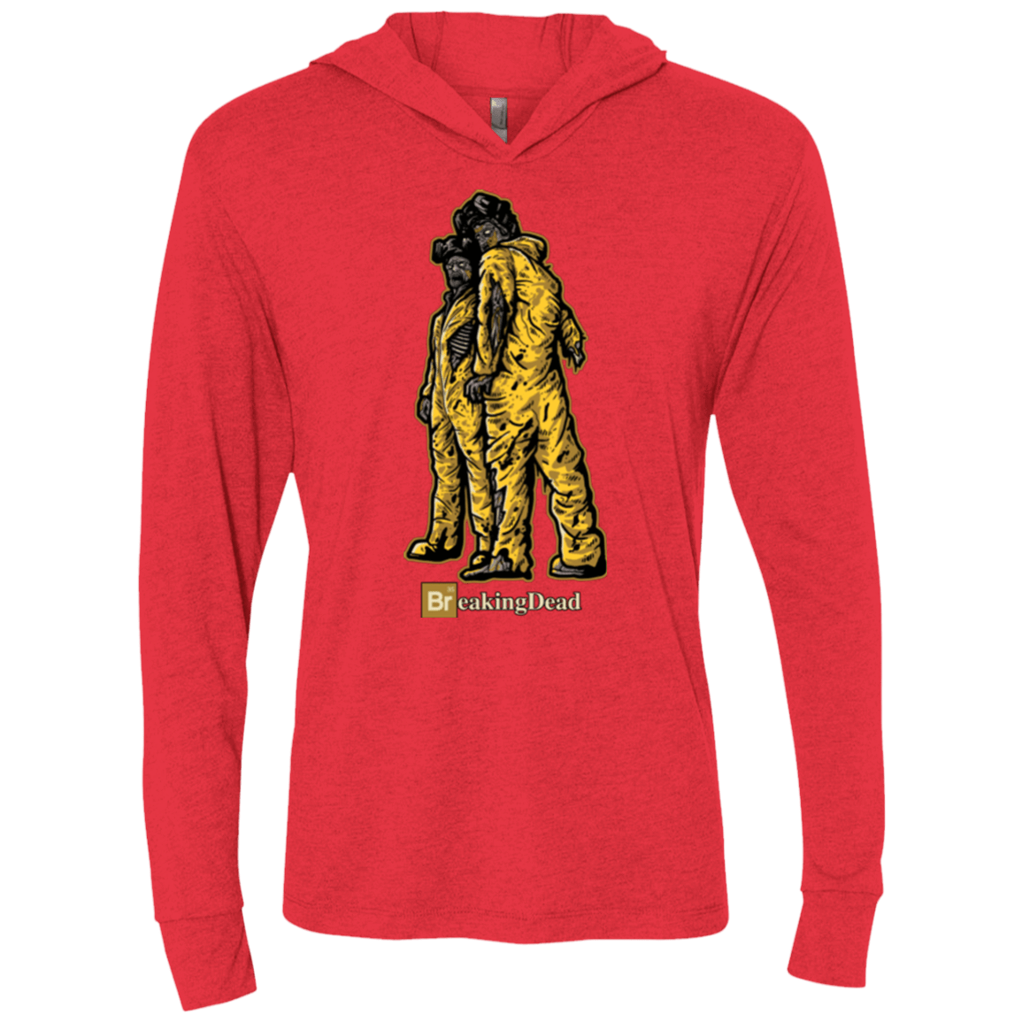 T-Shirts Vintage Red / X-Small BREAKING DEAD Triblend Long Sleeve Hoodie Tee