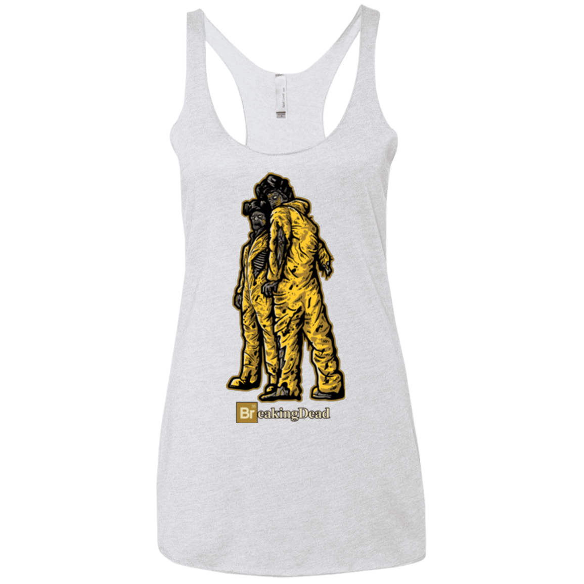 T-Shirts Heather White / X-Small BREAKING DEAD Women's Triblend Racerback Tank