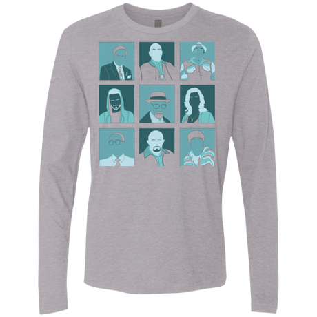 T-Shirts Heather Grey / Small Breaking Pop Men's Premium Long Sleeve