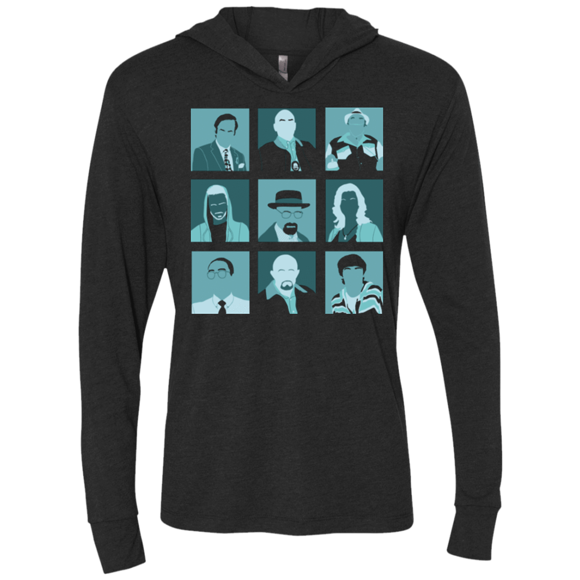 T-Shirts Vintage Black / X-Small Breaking Pop Triblend Long Sleeve Hoodie Tee