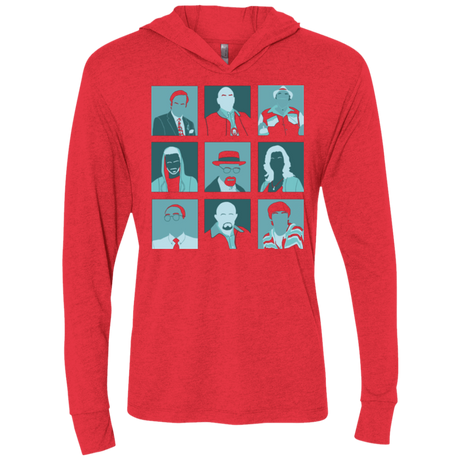 T-Shirts Vintage Red / X-Small Breaking Pop Triblend Long Sleeve Hoodie Tee