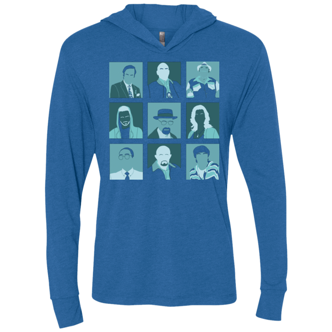 T-Shirts Vintage Royal / X-Small Breaking Pop Triblend Long Sleeve Hoodie Tee