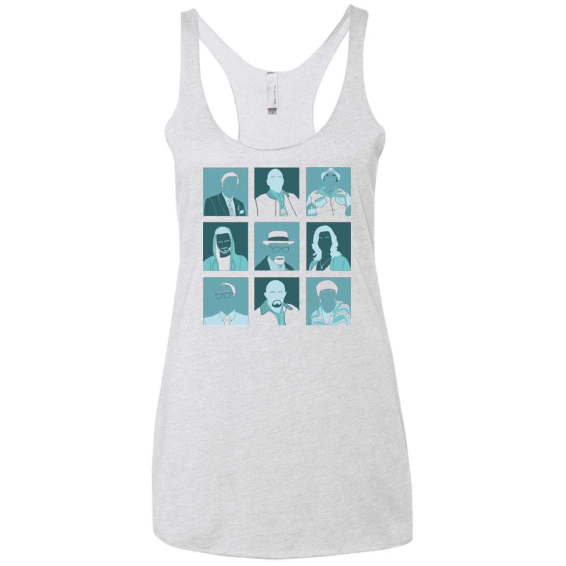 T-Shirts Heather White / X-Small Breaking Pop Women's Triblend Racerback Tank