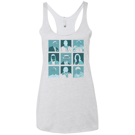 T-Shirts Heather White / X-Small Breaking Pop Women's Triblend Racerback Tank