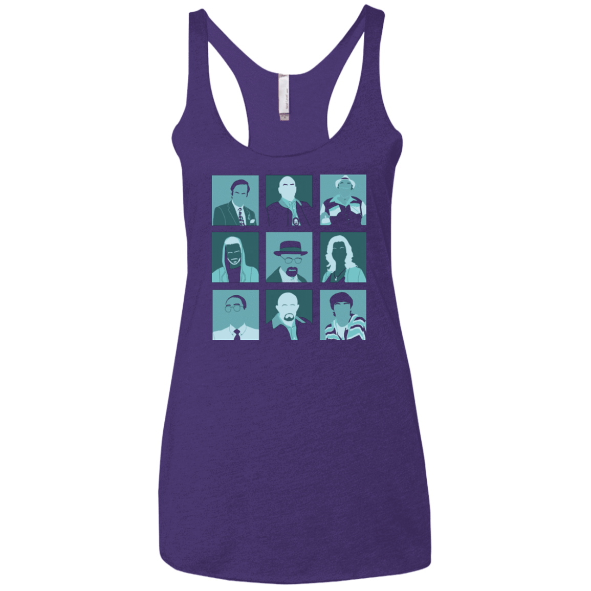 T-Shirts Purple / X-Small Breaking Pop Women's Triblend Racerback Tank