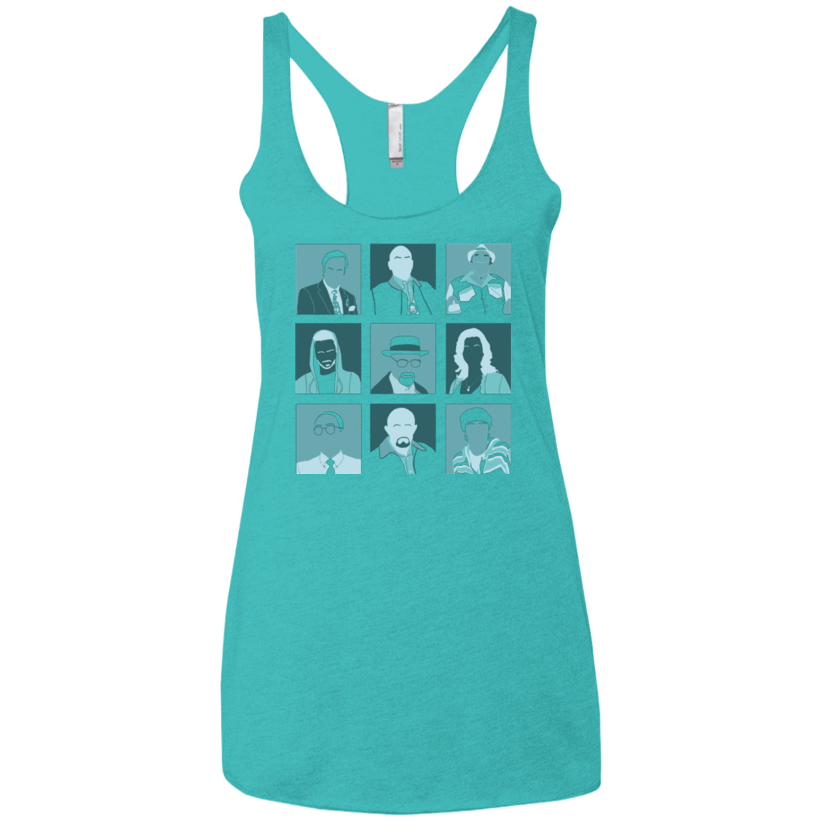T-Shirts Tahiti Blue / X-Small Breaking Pop Women's Triblend Racerback Tank