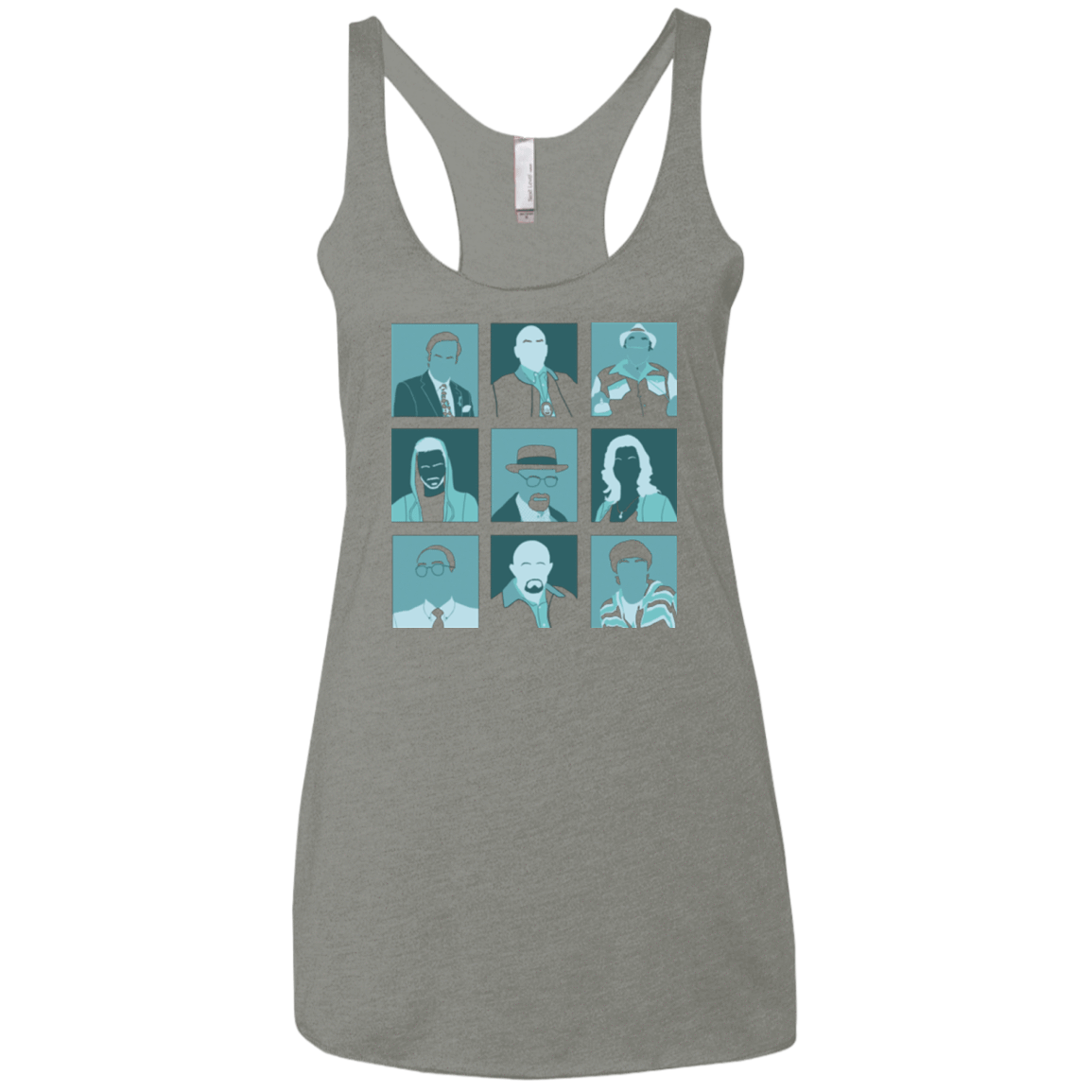 T-Shirts Venetian Grey / X-Small Breaking Pop Women's Triblend Racerback Tank