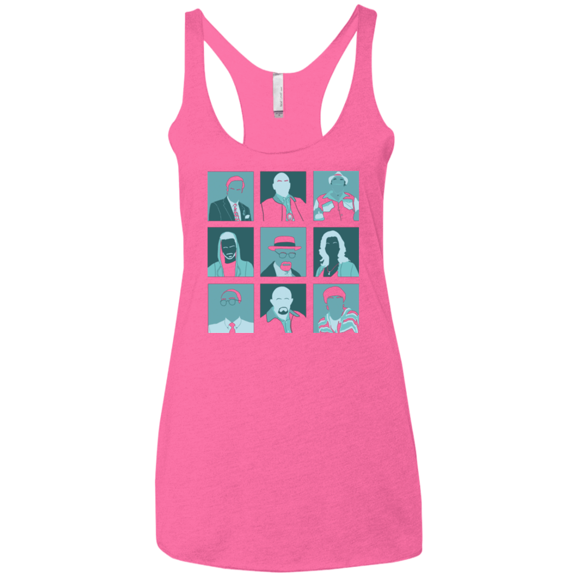 T-Shirts Vintage Pink / X-Small Breaking Pop Women's Triblend Racerback Tank