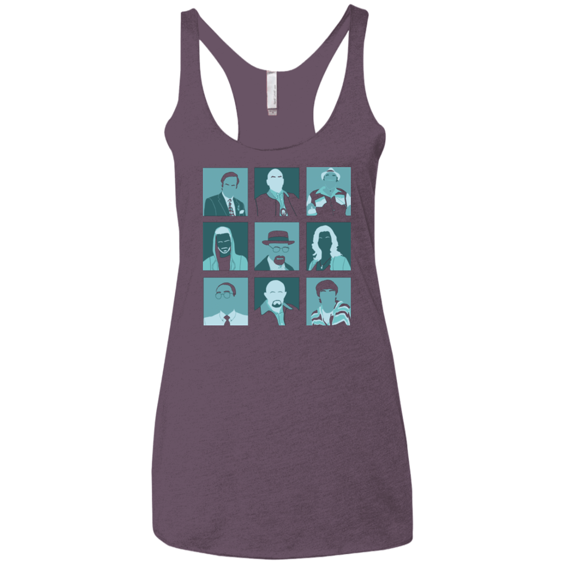 T-Shirts Vintage Purple / X-Small Breaking Pop Women's Triblend Racerback Tank