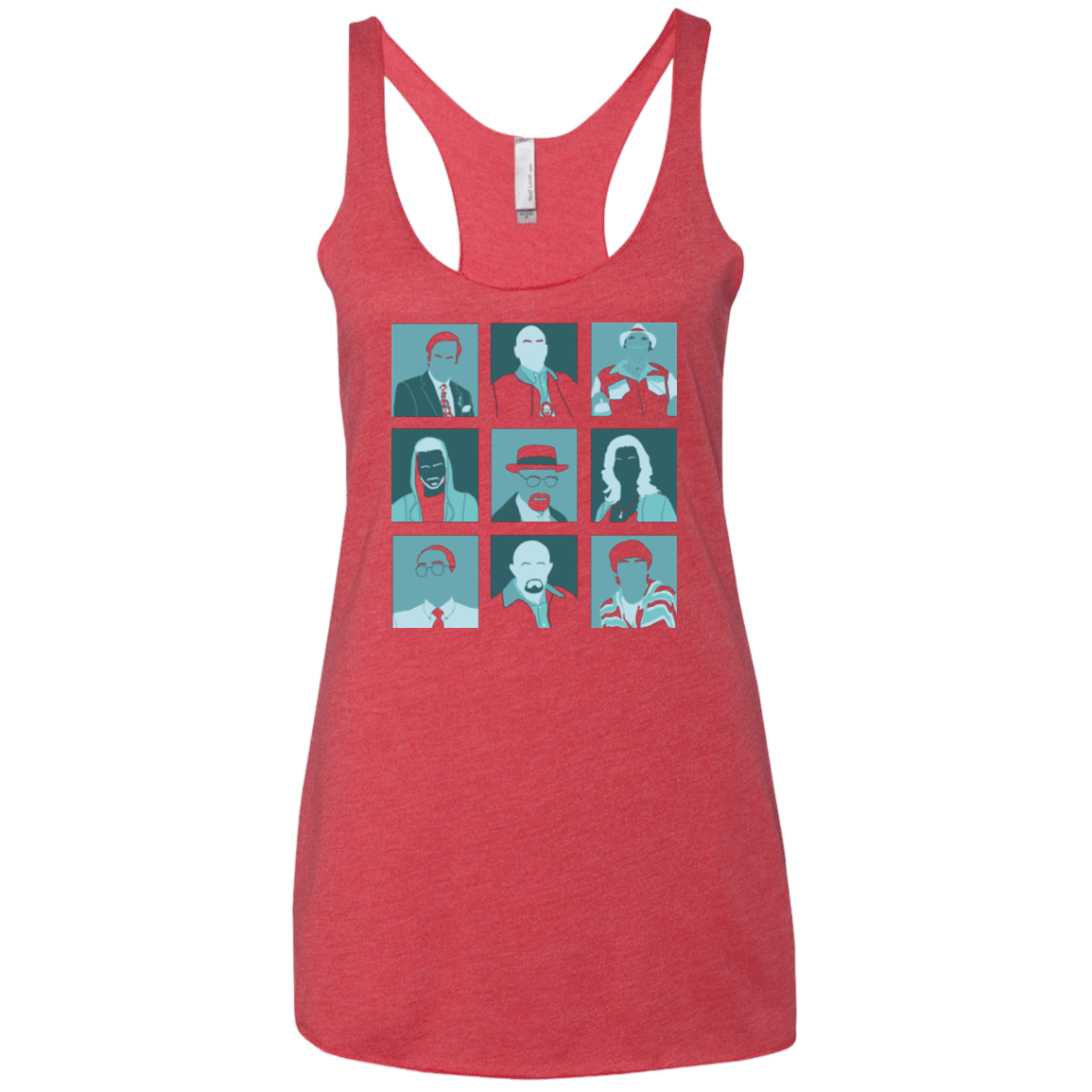 T-Shirts Vintage Red / X-Small Breaking Pop Women's Triblend Racerback Tank