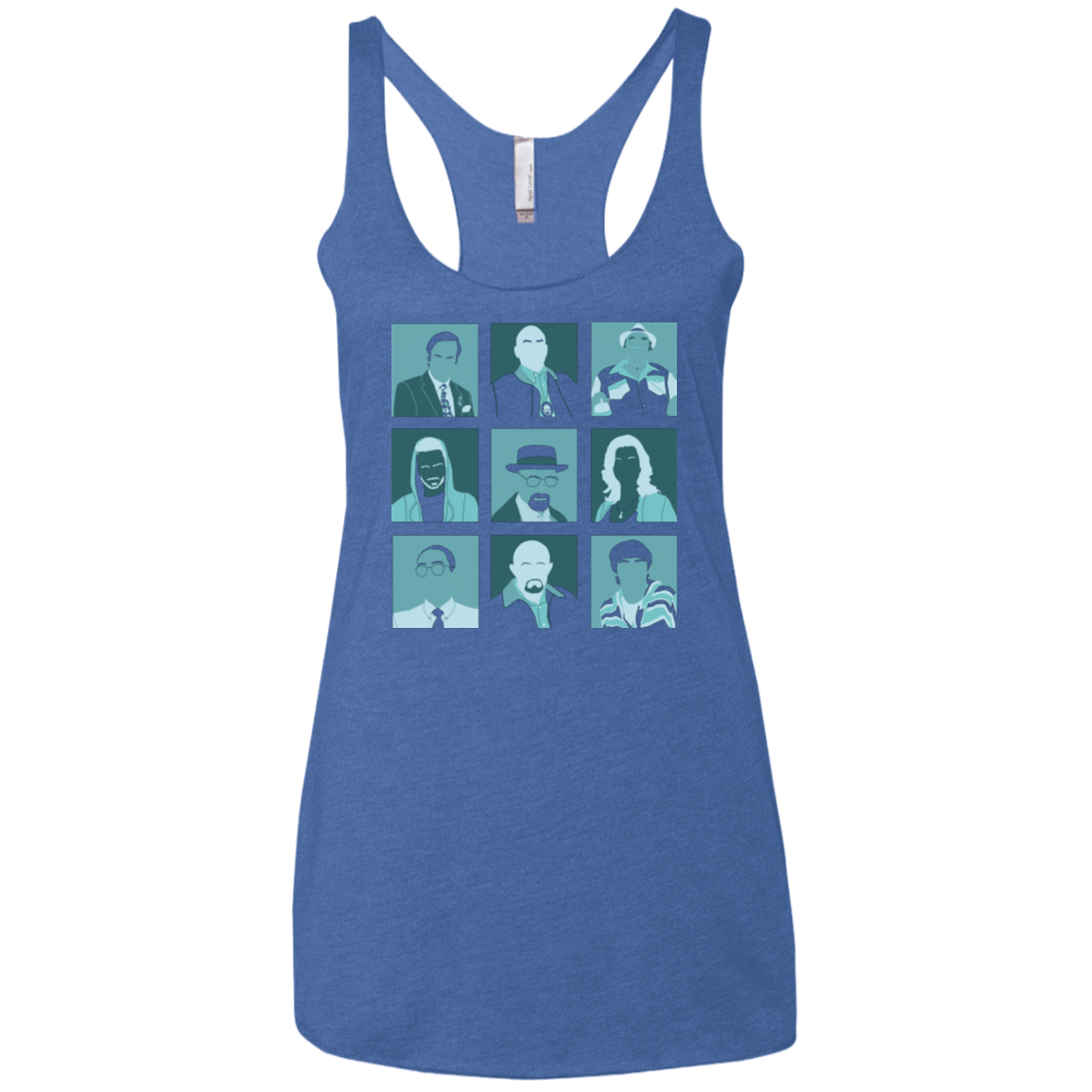 T-Shirts Vintage Royal / X-Small Breaking Pop Women's Triblend Racerback Tank