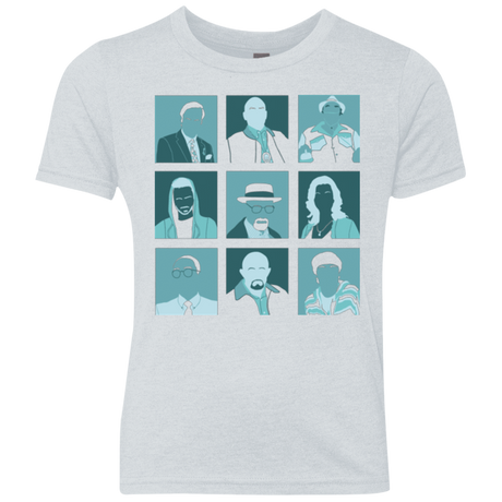 T-Shirts Heather White / YXS Breaking Pop Youth Triblend T-Shirt