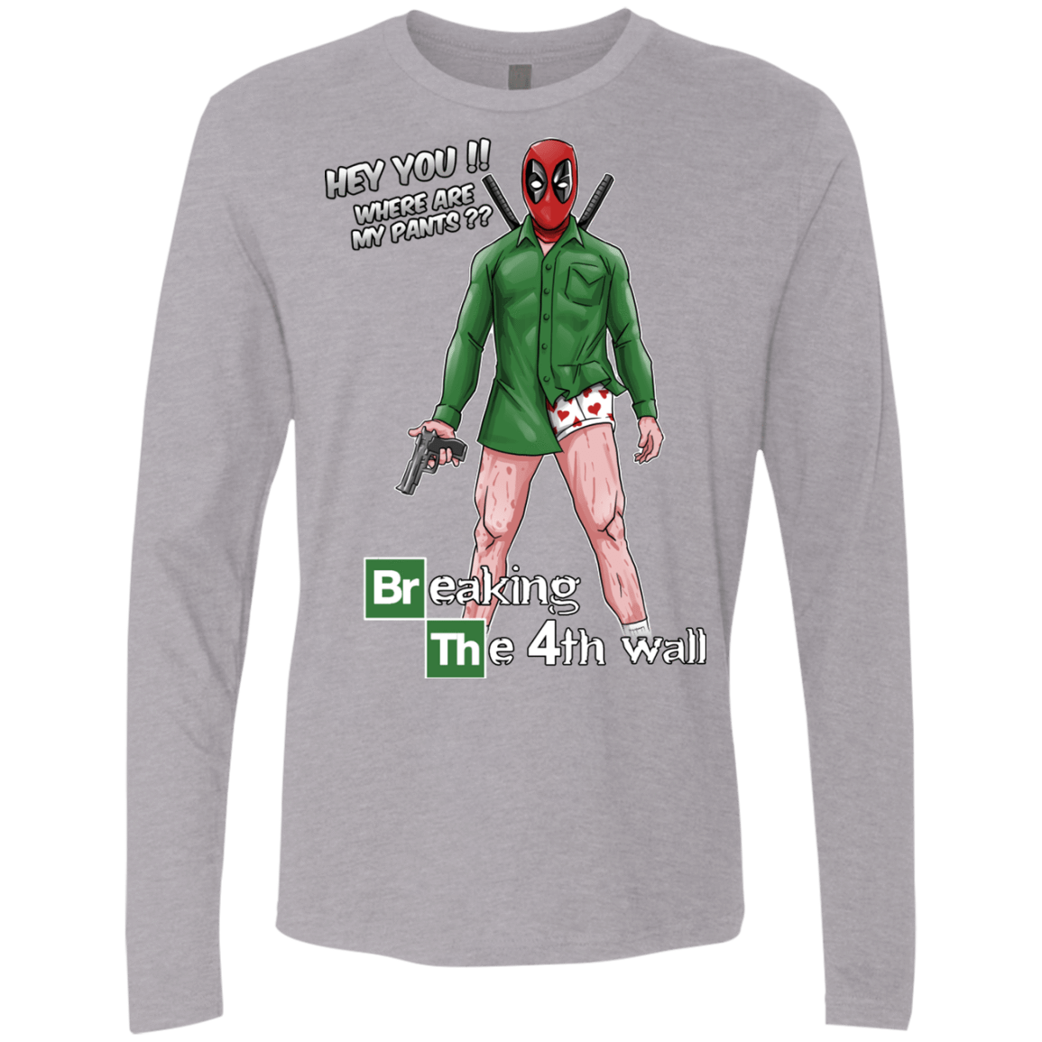 T-Shirts Heather Grey / Small Breaking the 4th Wall Men's Premium Long Sleeve