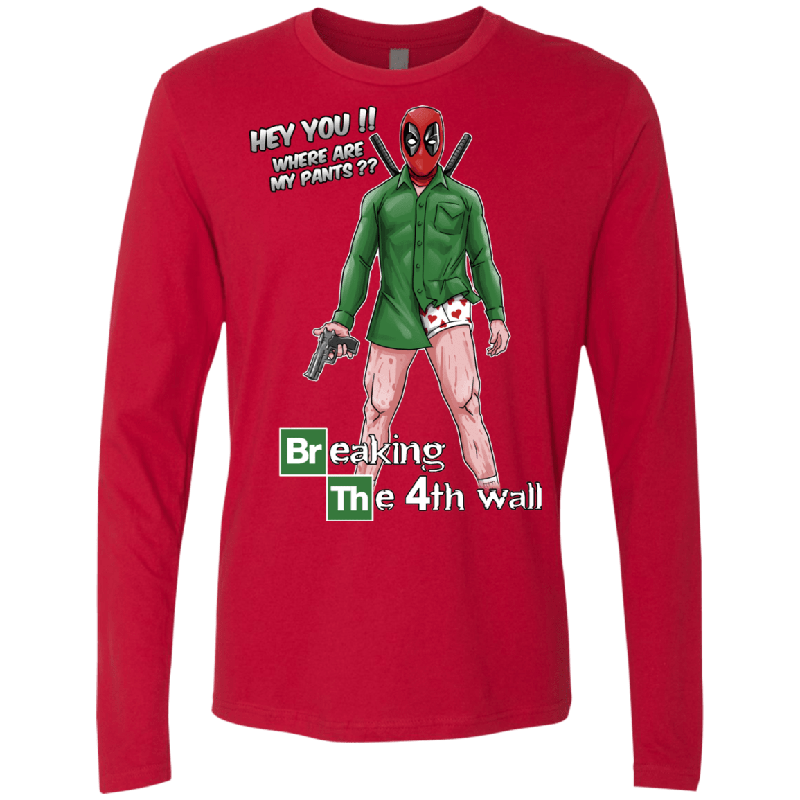 T-Shirts Red / Small Breaking the 4th Wall Men's Premium Long Sleeve