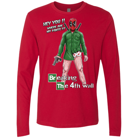 T-Shirts Red / Small Breaking the 4th Wall Men's Premium Long Sleeve