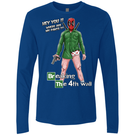 T-Shirts Royal / Small Breaking the 4th Wall Men's Premium Long Sleeve