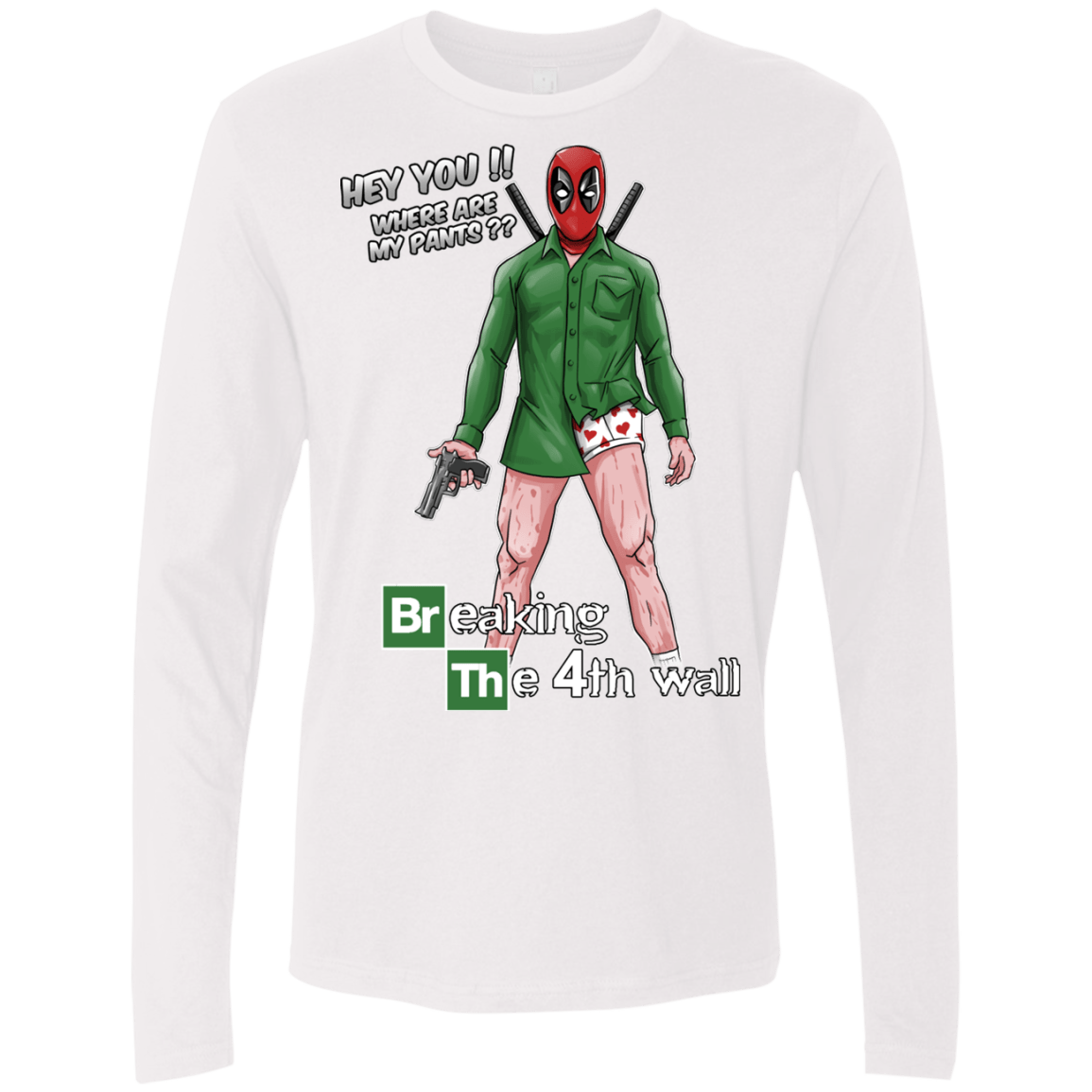 T-Shirts White / Small Breaking the 4th Wall Men's Premium Long Sleeve