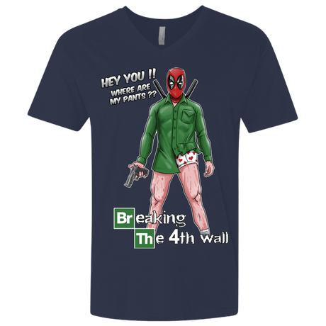 T-Shirts Midnight Navy / X-Small Breaking the 4th Wall Men's Premium V-Neck
