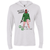 T-Shirts Heather White / X-Small Breaking the 4th Wall Triblend Long Sleeve Hoodie Tee