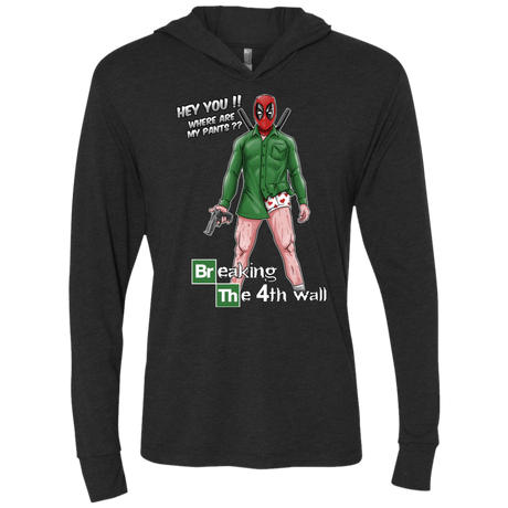 T-Shirts Vintage Black / X-Small Breaking the 4th Wall Triblend Long Sleeve Hoodie Tee