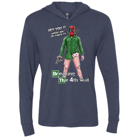 T-Shirts Vintage Navy / X-Small Breaking the 4th Wall Triblend Long Sleeve Hoodie Tee