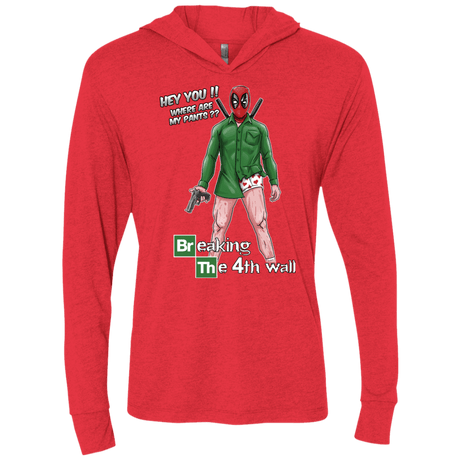 T-Shirts Vintage Red / X-Small Breaking the 4th Wall Triblend Long Sleeve Hoodie Tee