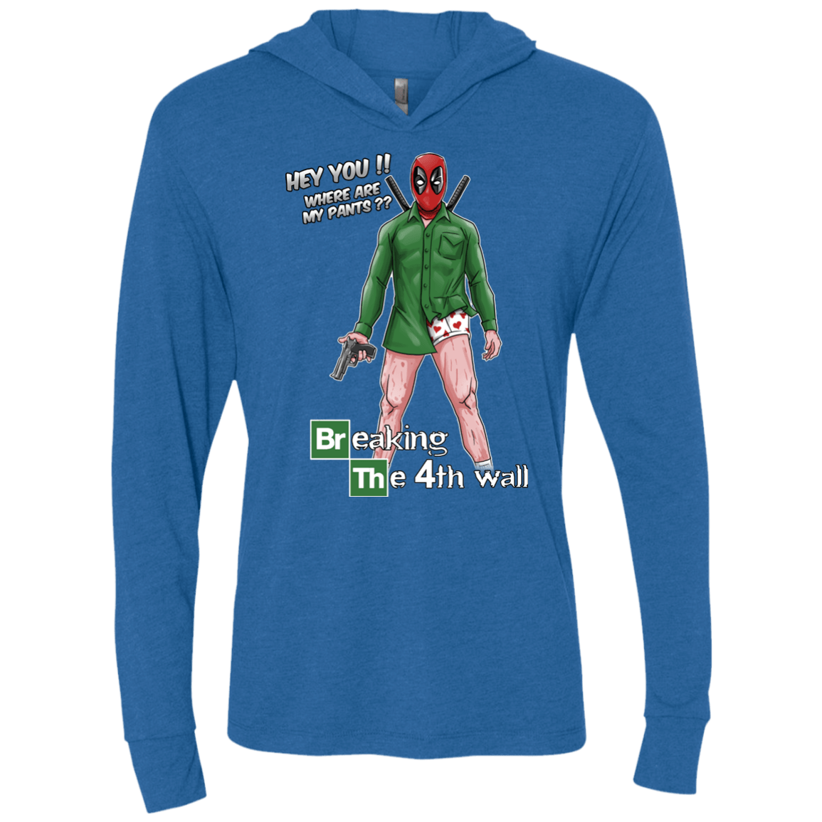 T-Shirts Vintage Royal / X-Small Breaking the 4th Wall Triblend Long Sleeve Hoodie Tee