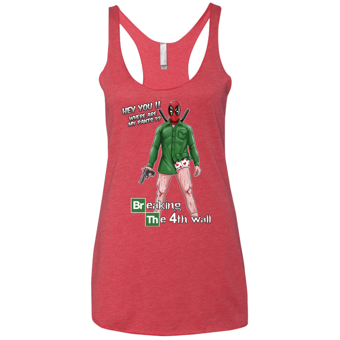 T-Shirts Vintage Red / X-Small Breaking the 4th Wall Women's Triblend Racerback Tank