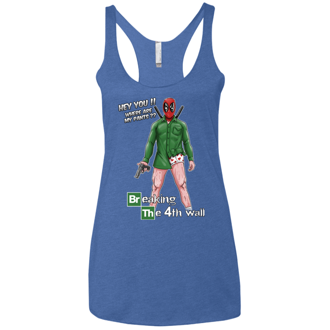 T-Shirts Vintage Royal / X-Small Breaking the 4th Wall Women's Triblend Racerback Tank