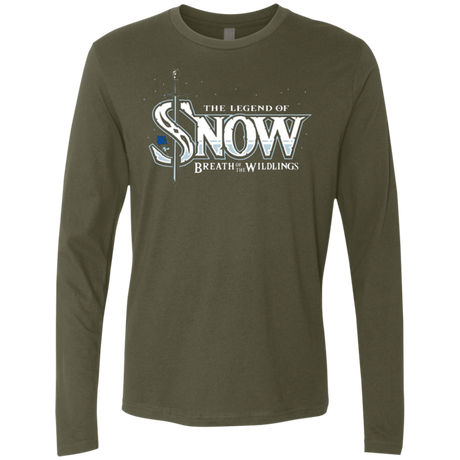 T-Shirts Military Green / Small Breath of the Wildlings Men's Premium Long Sleeve
