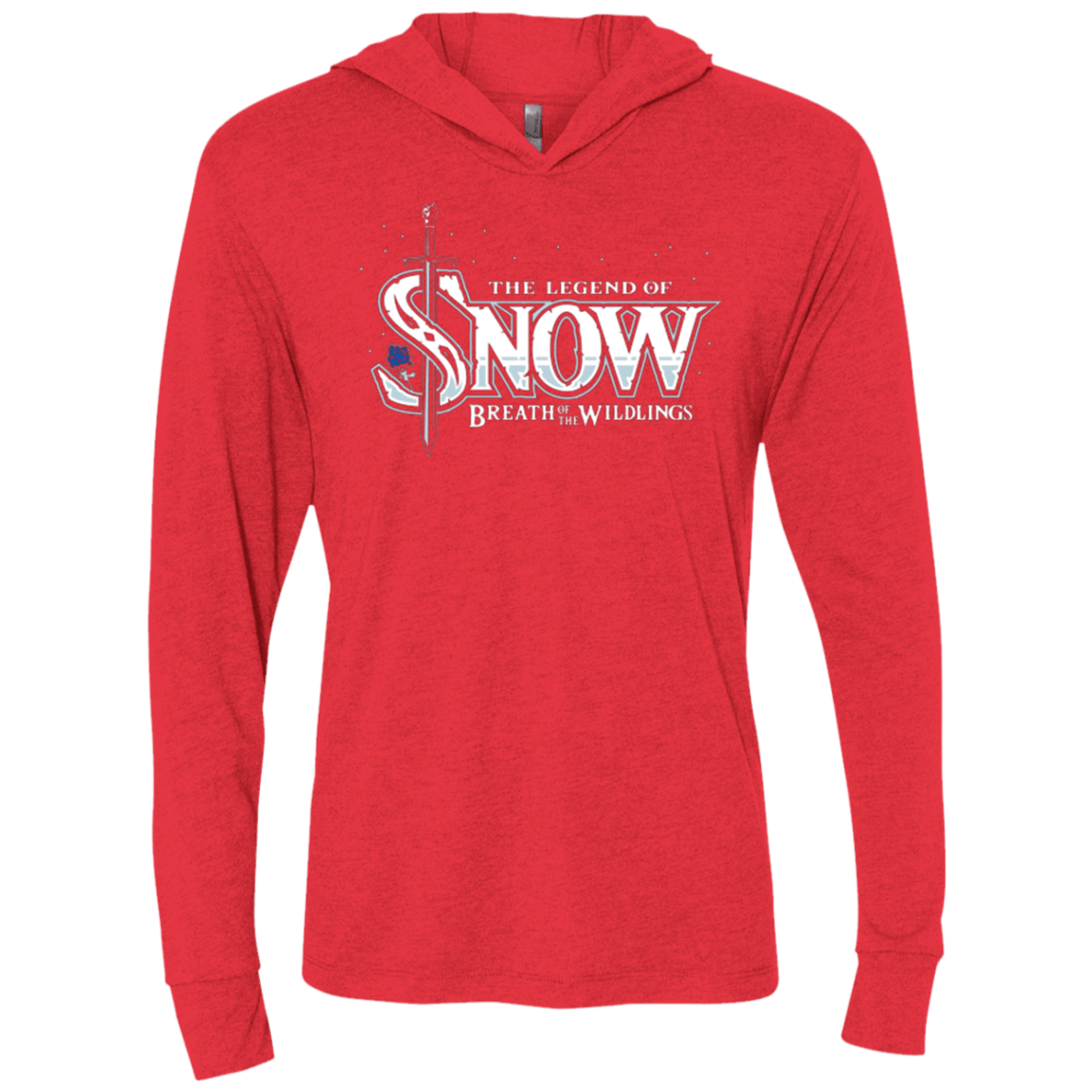 T-Shirts Vintage Red / X-Small Breath of the Wildlings Triblend Long Sleeve Hoodie Tee