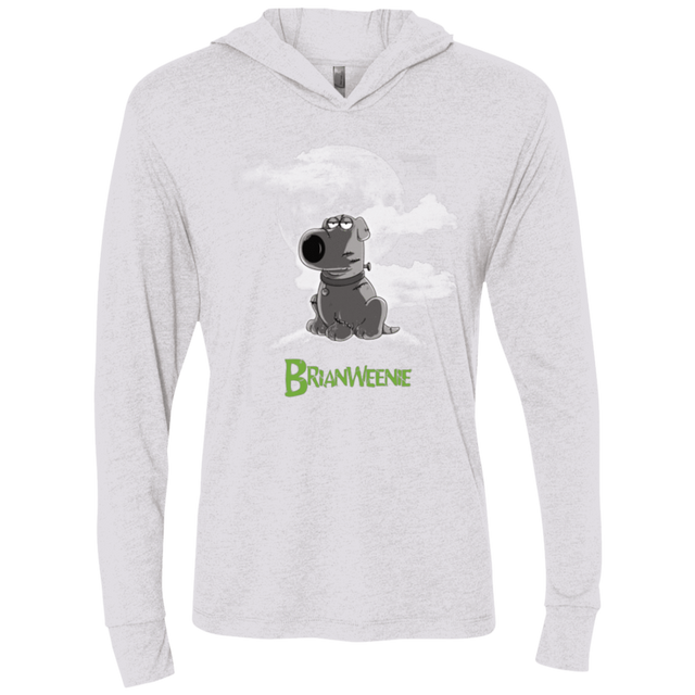 T-Shirts Heather White / X-Small Brian Weenie Triblend Long Sleeve Hoodie Tee